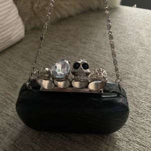 Evening handbag Skull and Rhinestones